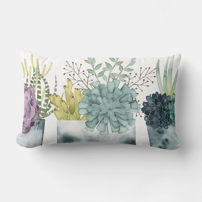 Coussin Rectangle Collection plante Happy (Recto)