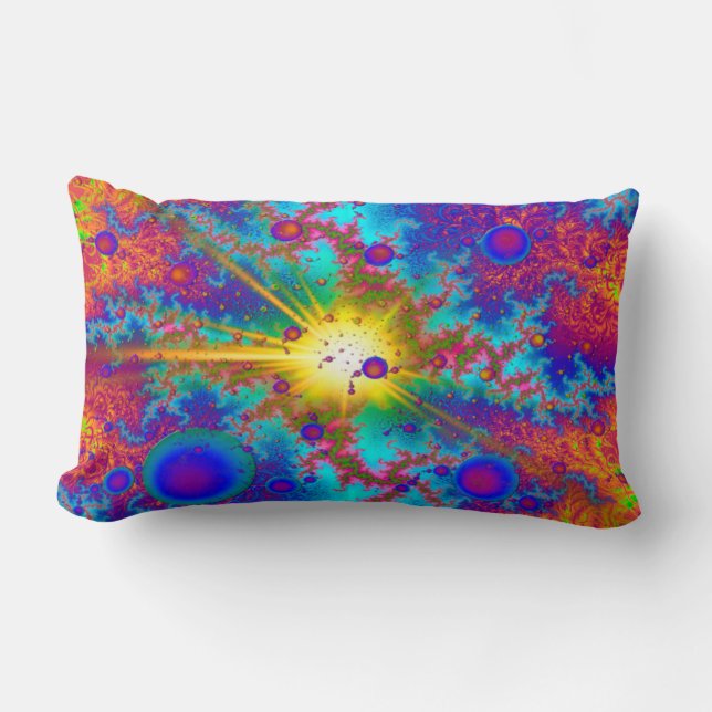 Coussin Rectangle Colliant Dweeb Ballz psychédélique (Recto)