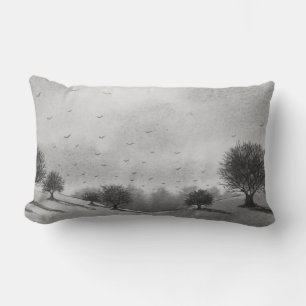 Coussin Rectangle collines pittoresques d'automne et paysage boisé