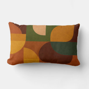 Coussin Rectangle Composition Abstraite Moderne du Milieu du Siècle