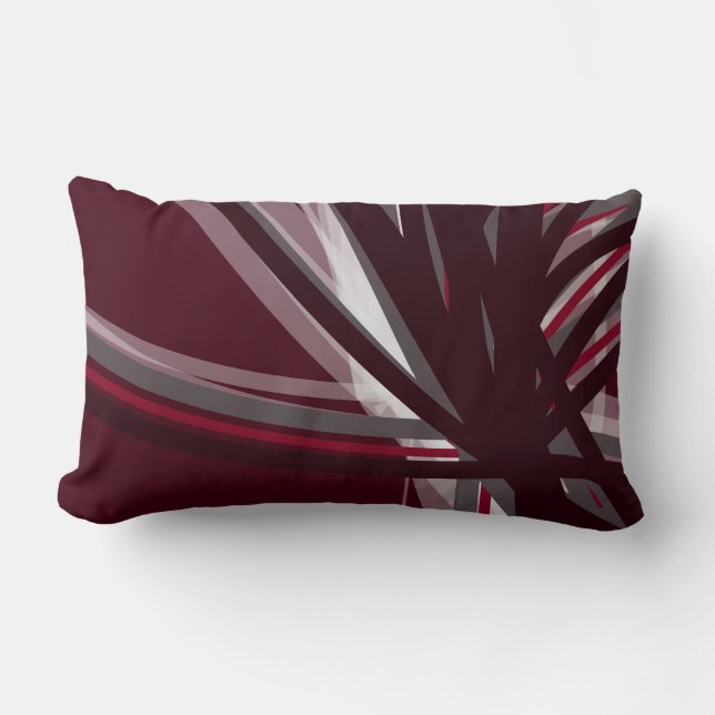 Coussin Rectangle Conception abstraite artistique bourguignonne mode (Recto)