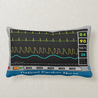 Coussin Rectangle Conception cardiaque retirée de moniteur de