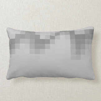 Coussin Rectangle Conception d'abrégé sur gris, vague des places