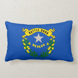 Coussin Rectangle Conception de drapeau d'état du Nevada