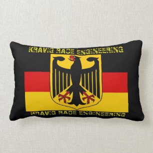 COUSSIN RECTANGLE CONCEPTION DE LOGO INSPIRÉE PAR LE DRAPEAU ALLEMAN