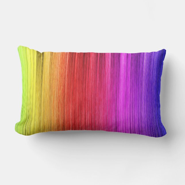 Coussin Rectangle Conception de lumières d'arc-en-ciel (Recto)