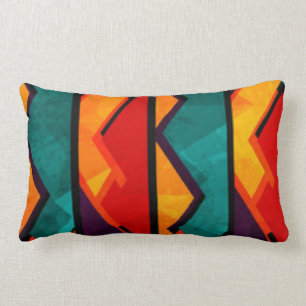 Coussin Rectangle Conception d'impression Motif africaine multicolor