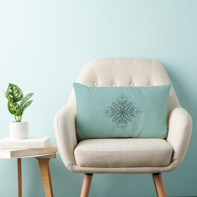 Coussin Rectangle Conception géométrique (Chaise)