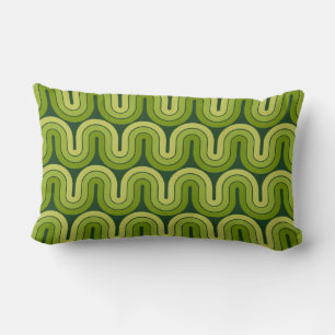 Coussin Rectangle Conception géométrique géométrique des vagues