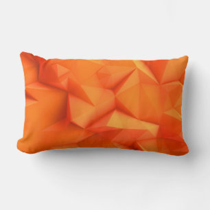 Coussin Rectangle conception orange contemporaine