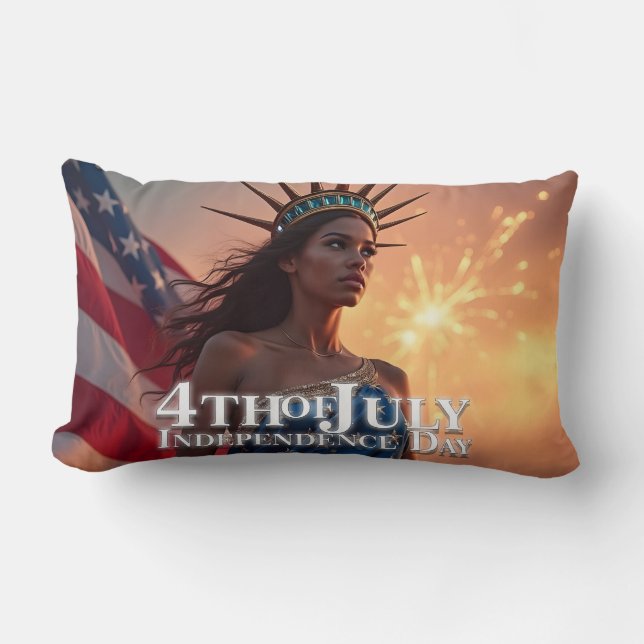Coussin Rectangle Conception splendide du 4 juillet - Feux d'artific (Recto)