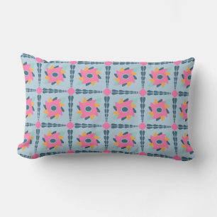 Coussin Rectangle Conception vibrante de carrelage géométrique