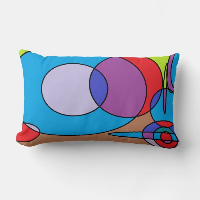 Coussin Rectangle conceptions de la peinture 90s (Recto)