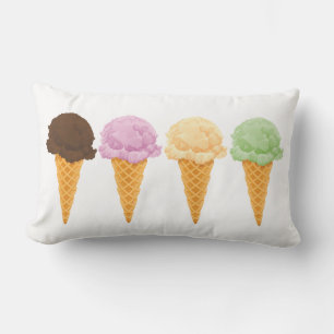 Coussin Rectangle Cones de glace