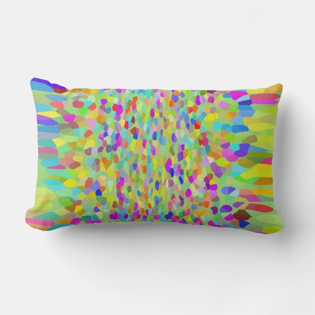Coussin Rectangle Confetti Garden Fringe (Recto)