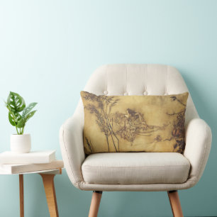 Coussin Rectangle Conte de Fées Vintage, La Corde Raide de la Fée pa