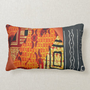 Coussin Rectangle Contemporain : Design de style africain