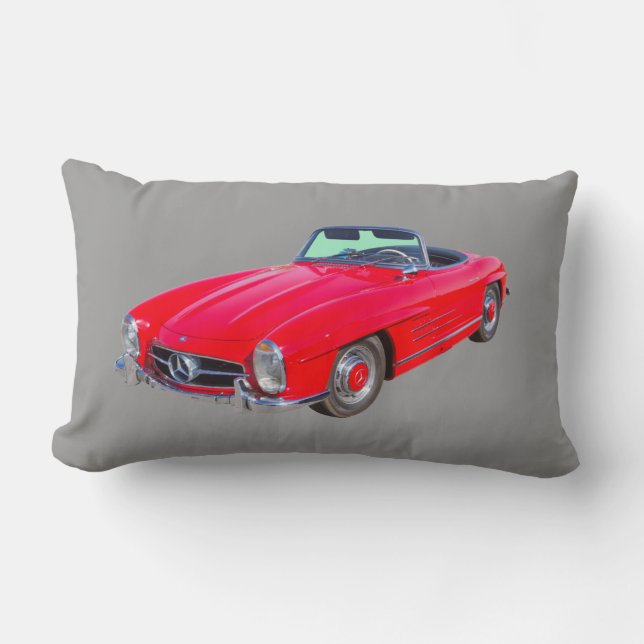 Coussin Rectangle Convertible 1960 du benz 300 SL de Mercedes (Recto)