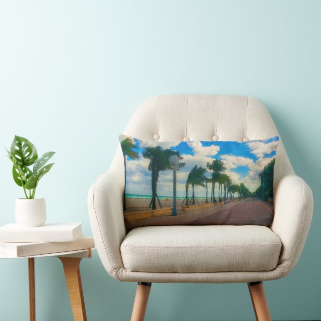 Coussin Rectangle Cool et Breezy à Hollywood Beach (Chaise)