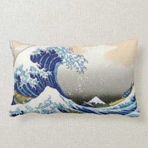 Coussin Rectangle Cool oriental japonais Hokusai Fuji View paysage
