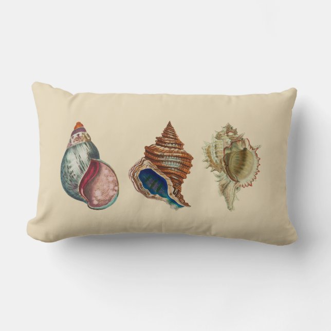 Coussin Rectangle Coques vintages (Recto)