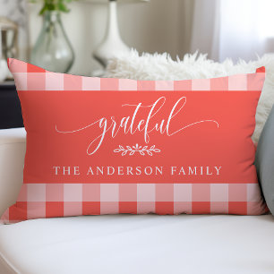 Coussin Rectangle Coral & White Buffalo Vérifié Grateful Personnalis