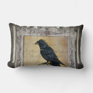Coussin Rectangle Corbeau
