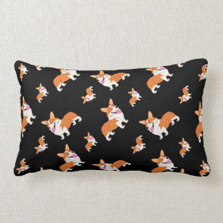 Coussin Rectangle Corgis riants