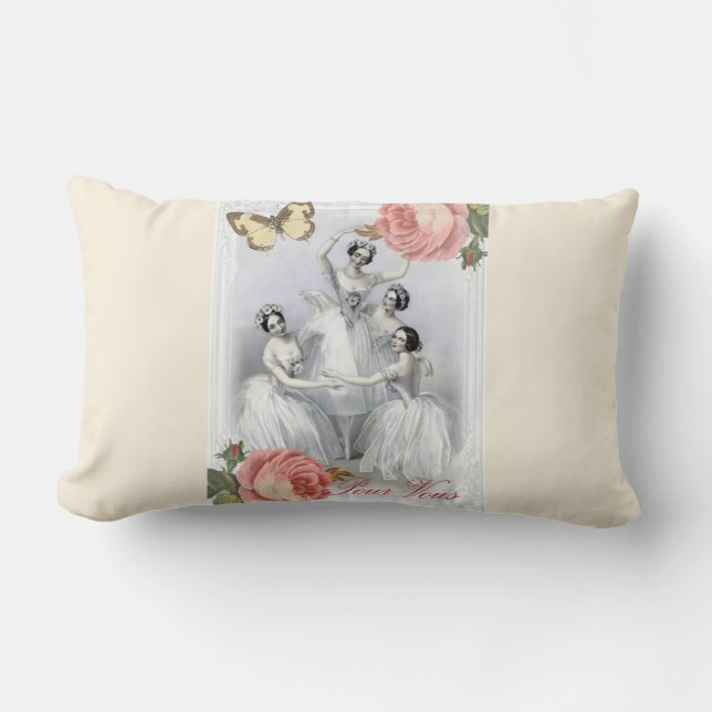 Coussin Rectangle Corps de ballet (Recto)