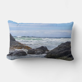 Coussin Rectangle Côte Océan Rock Rollage Vagues