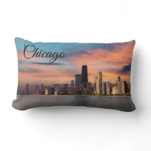 Coucher de soleil profond sur Chicago