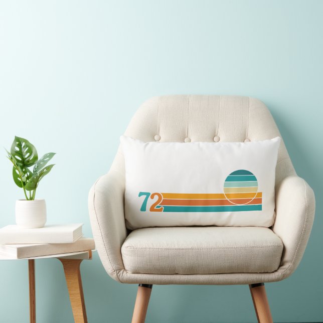 Coussin Rectangle Coucher de soleil rétro 72 (Chaise)