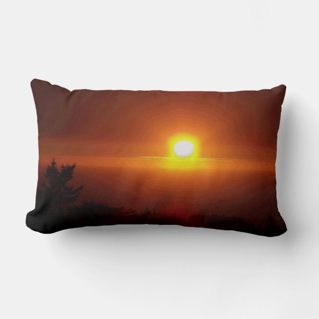 Coussin Rectangle Coucher du soleil (Recto)