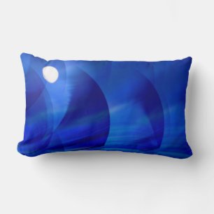 Coussin Rectangle Couleur bleu nuit moderne Abstrait