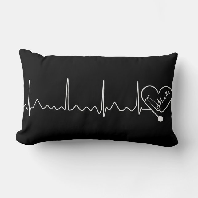 Coussin Rectangle Couleur faite sur commande de médecin infirmière (Recto)