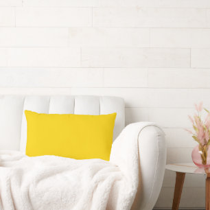 Coussin Rectangle Couleur uni jaune soleil moderne