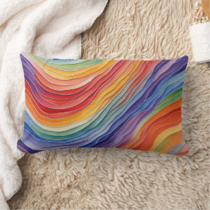 Coussin Rectangle Couleurs de l'arc-en-ciel