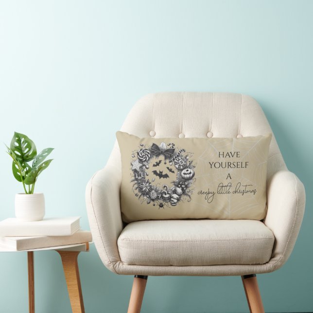 Coussin Rectangle Couronne Macabre (Chaise)