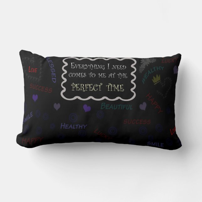 Coussin Rectangle Coussin-affirmation lombaire 13" de polyester X.21 (Recto)