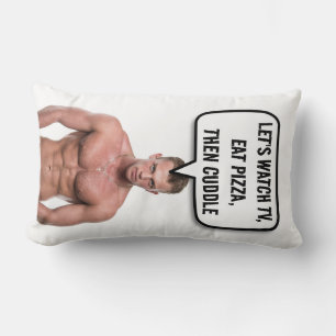COUSSIN RECTANGLE COUSSIN, CUDDLE ET PIZZA