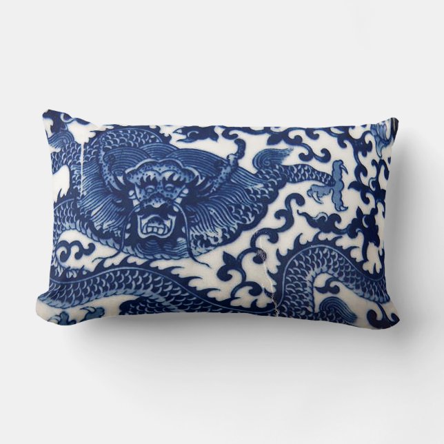 Coussin Rectangle "Coussin de dragon " (Recto)