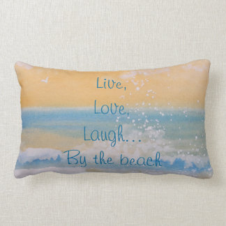 Coussin Rectangle Coussin-Vivant, aimez, riez… par la plage….