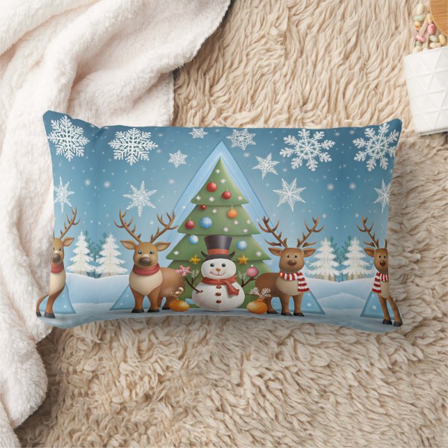 Coussin Rectangle Couverture d'oreiller de Noël festive - Feu de nei (Couverture)