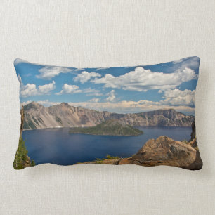 Coussin Rectangle Crater Lake et Wizard Island, Crater Lake