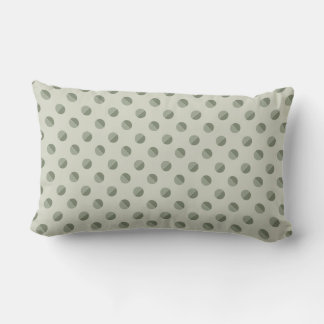 Coussin Rectangle Crème Sage et Tons Pie Polkadot