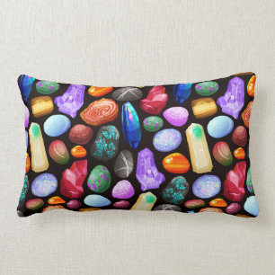Coussin Rectangle Cristaux/Pierres à gemmes