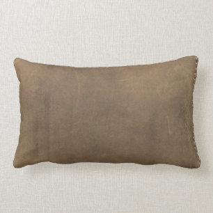 Coussin Rectangle Cuir bronzage mou