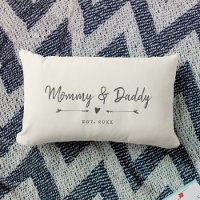Custom Modern Mommy & Daddy Nouveau cadeau Parents