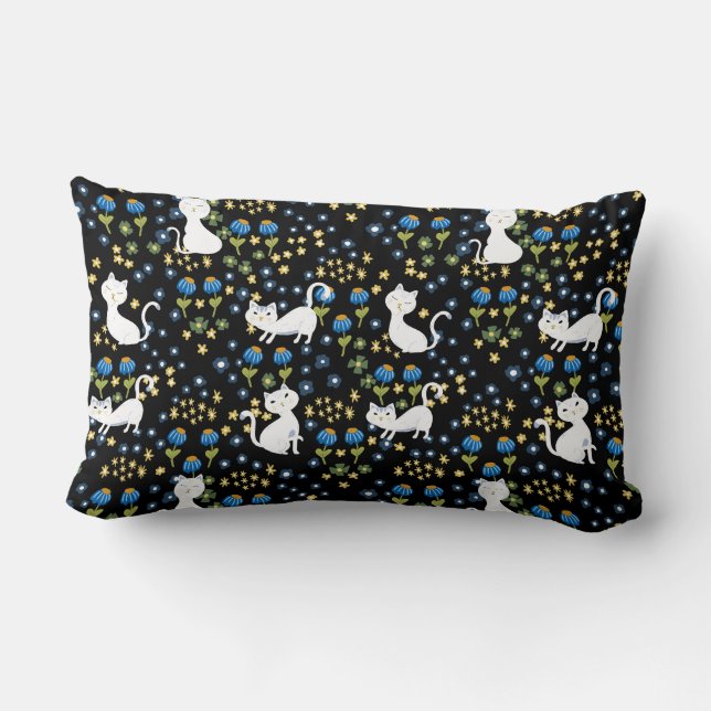 Coussin Rectangle Cute cats (Verso)