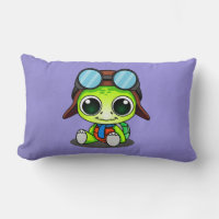 Cute Chibi Cartoon Turtle en Aviator Casquette